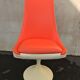 Orange tulip foot armchair