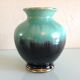 Green and black cermal ball vase 60