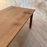 Solid oak dining table
