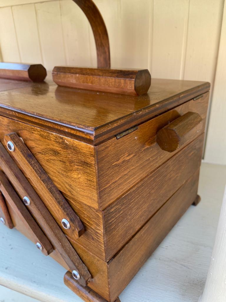 Vintage sewing basket