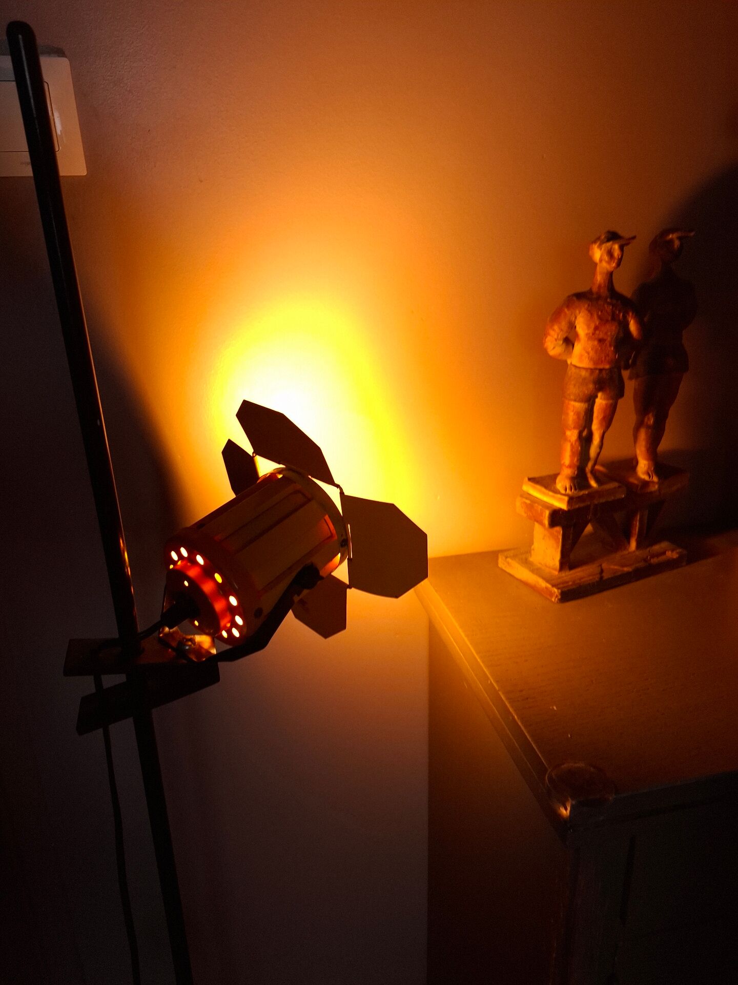 Standard lamp, Ikea reading lamp from the 80s.