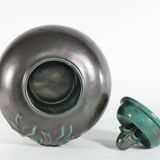 Large Art Deco Green Lidded Jar by Anna-Lisa Thomson for Upsala-Ekeby, 1930's