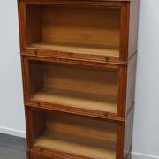 German oak bookcase with folding doors, ca 1900