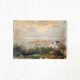 Painting “Seaside View”, oil on canvas glued on hardboard.