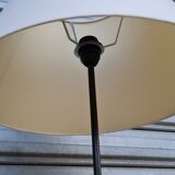 Wrought iron floor lamp and rope