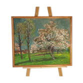 Old painting signed René Bellanger