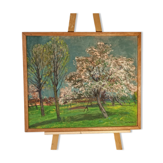 Peinture ancienne signée René Bellanger