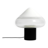 Lampe de table en verre de Murano en deux pièces des années 1960 par Roberto Pamio pour Leucos