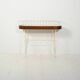 Scandinavian oval planter in metal and teak