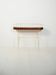 Scandinavian oval planter in metal and teak