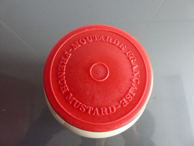 Ancient jar of mustard sandies from Meaux Pommery