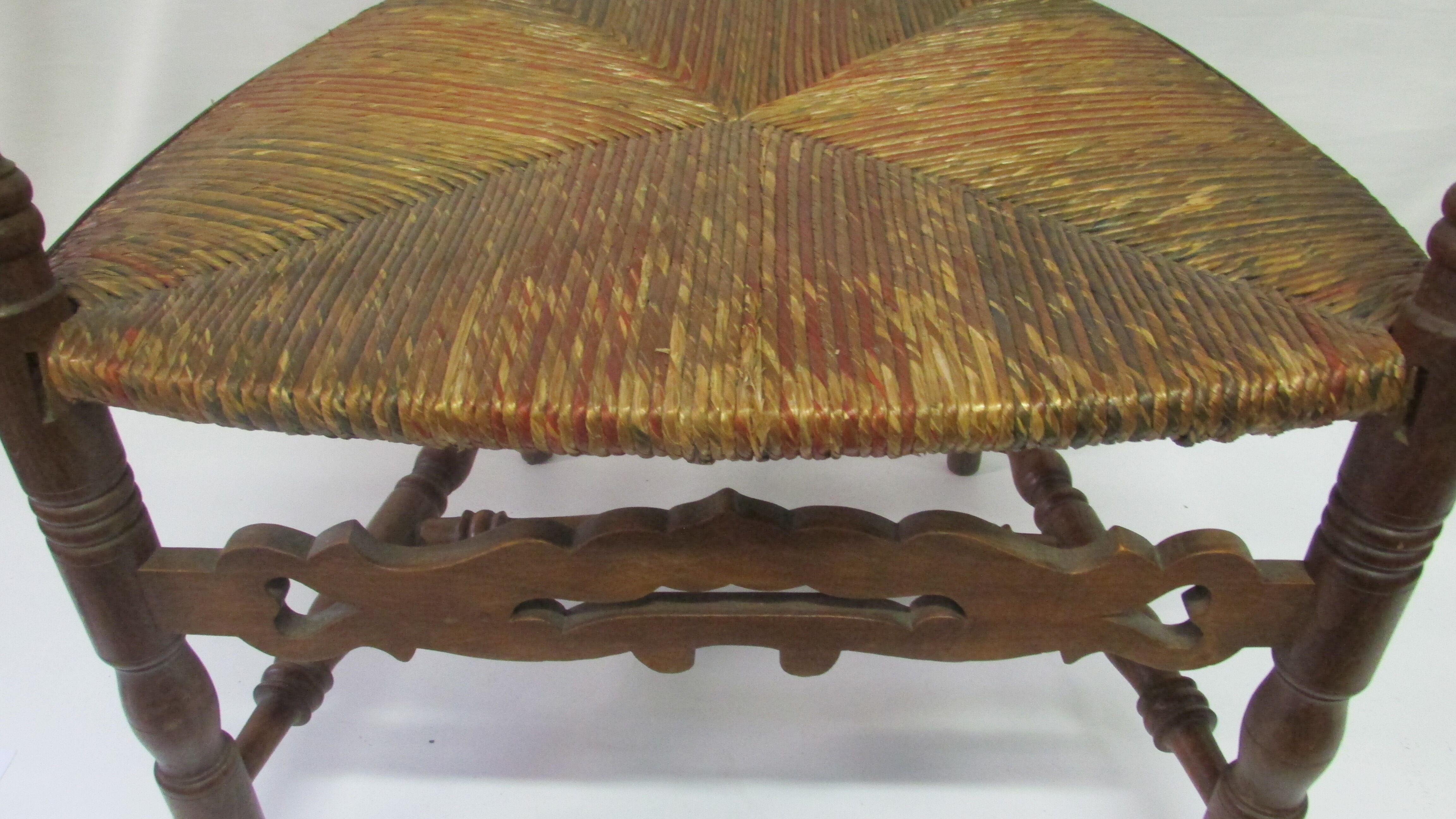 Antique armchair with armrests