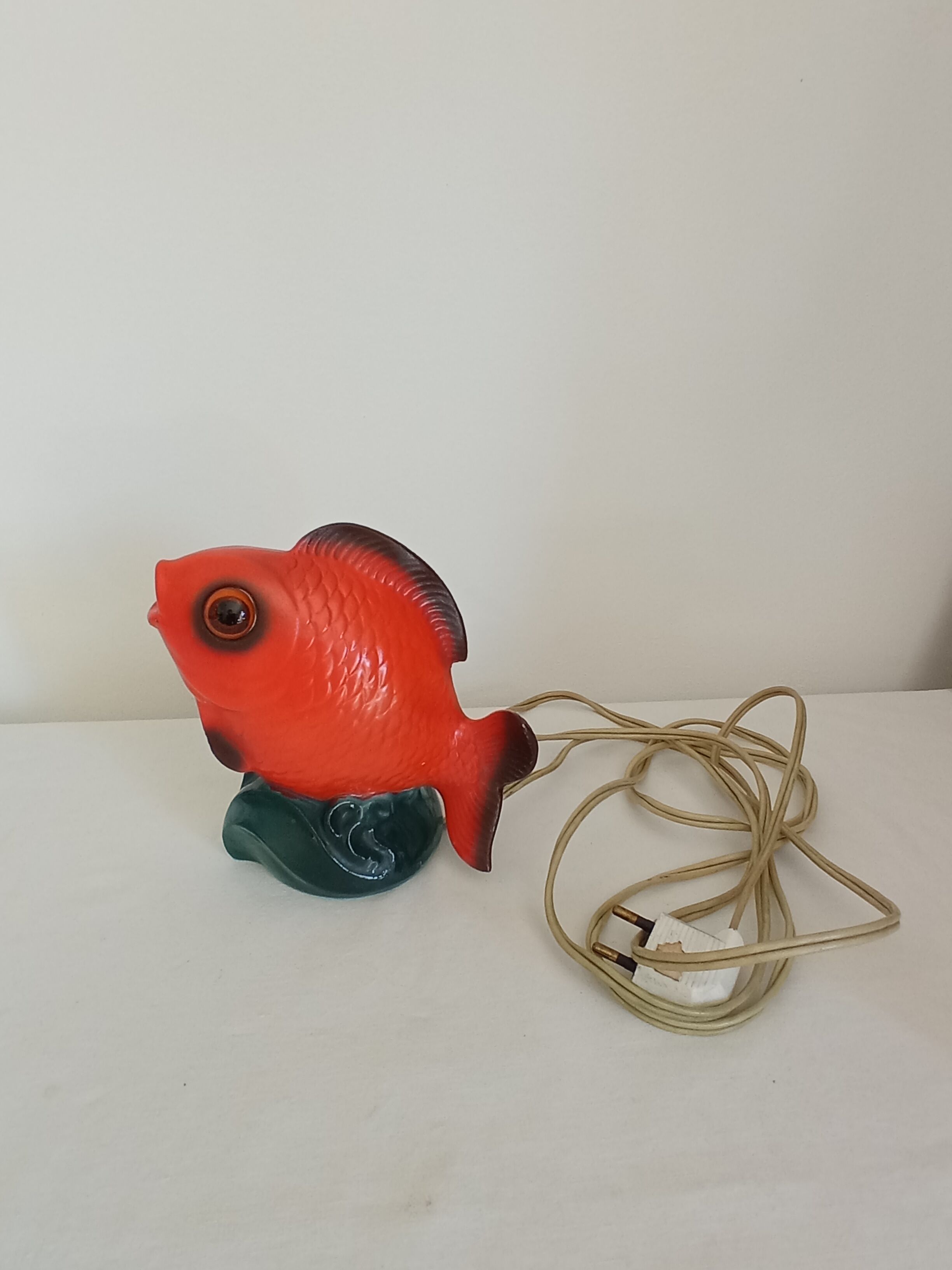 Vintage fish lamp