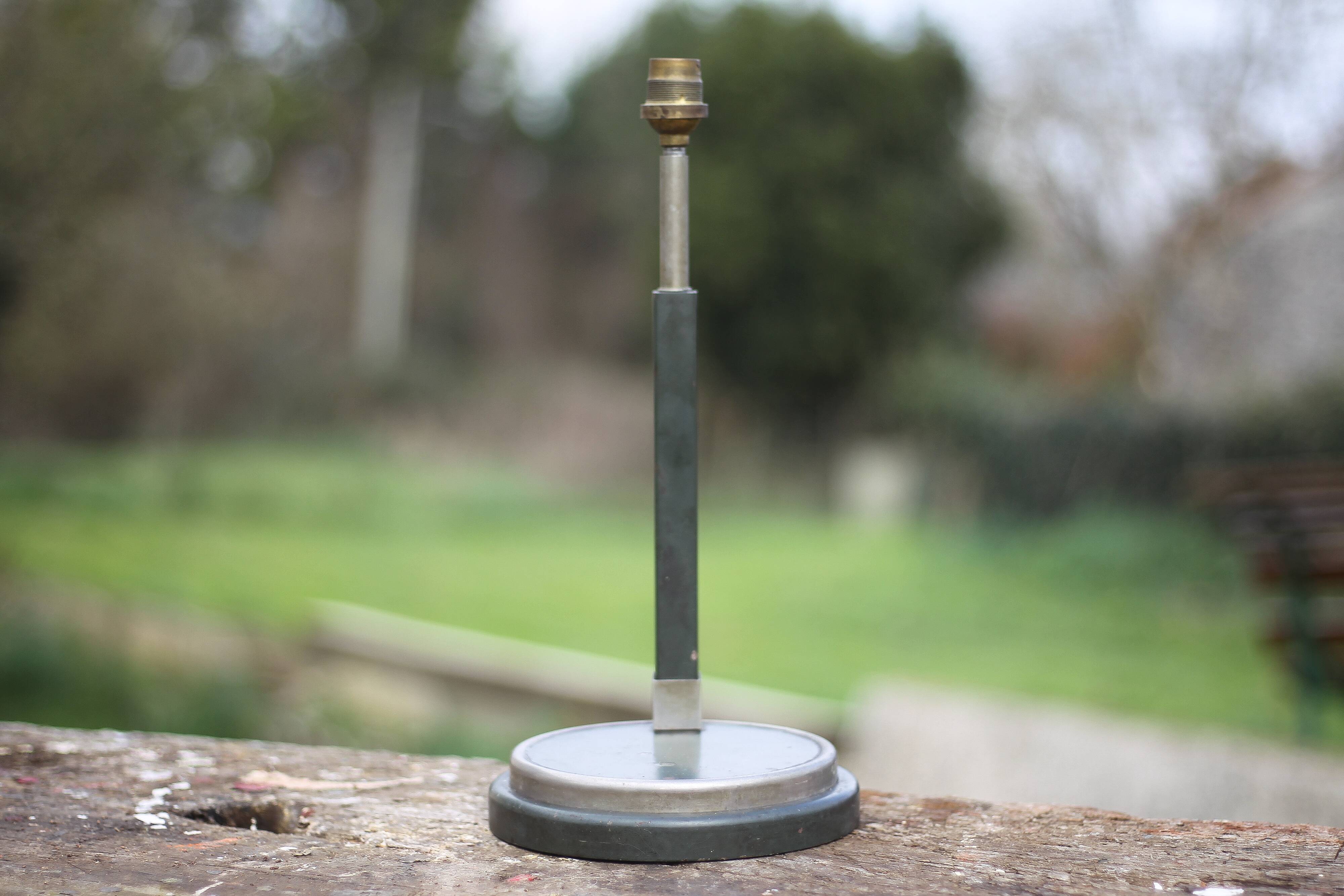 Vintage lamp, industrial metal bedside lamp, table lamp