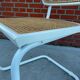 Cesca Chair model with armrest in white