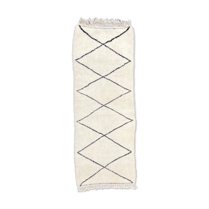 Tapis berbere marocain de couloir beni ouarain 85x270 cm