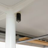 Extendable pedestal dining table by George Nelson for Herman Miller