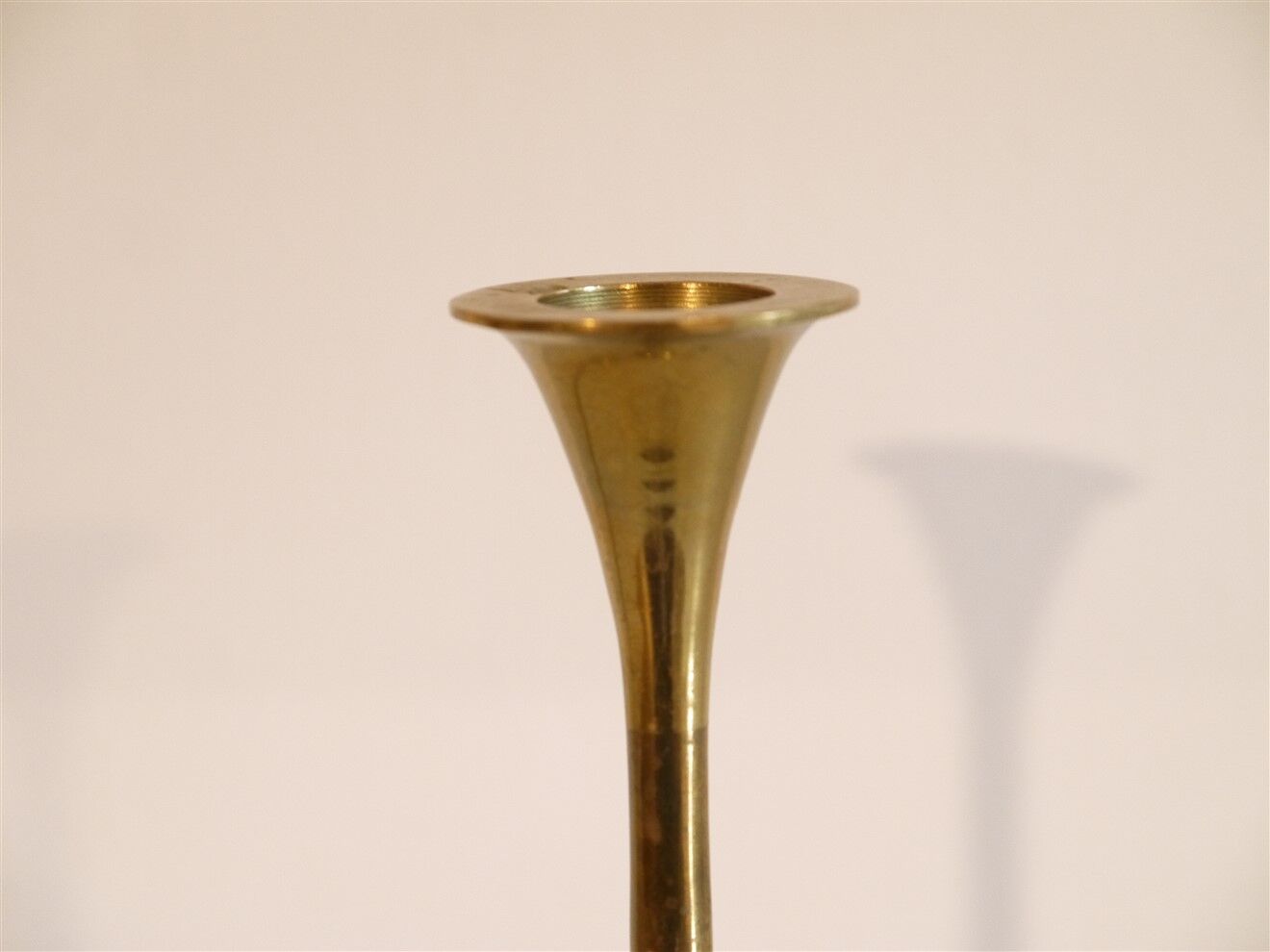 Pair of vintage brass candle holders 1960