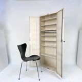 Industrial Heavy-Duty Medical Metal Cabinet with 8 Removable Shelves, Germany 1960s