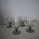 Lot de 4 verres en cristal