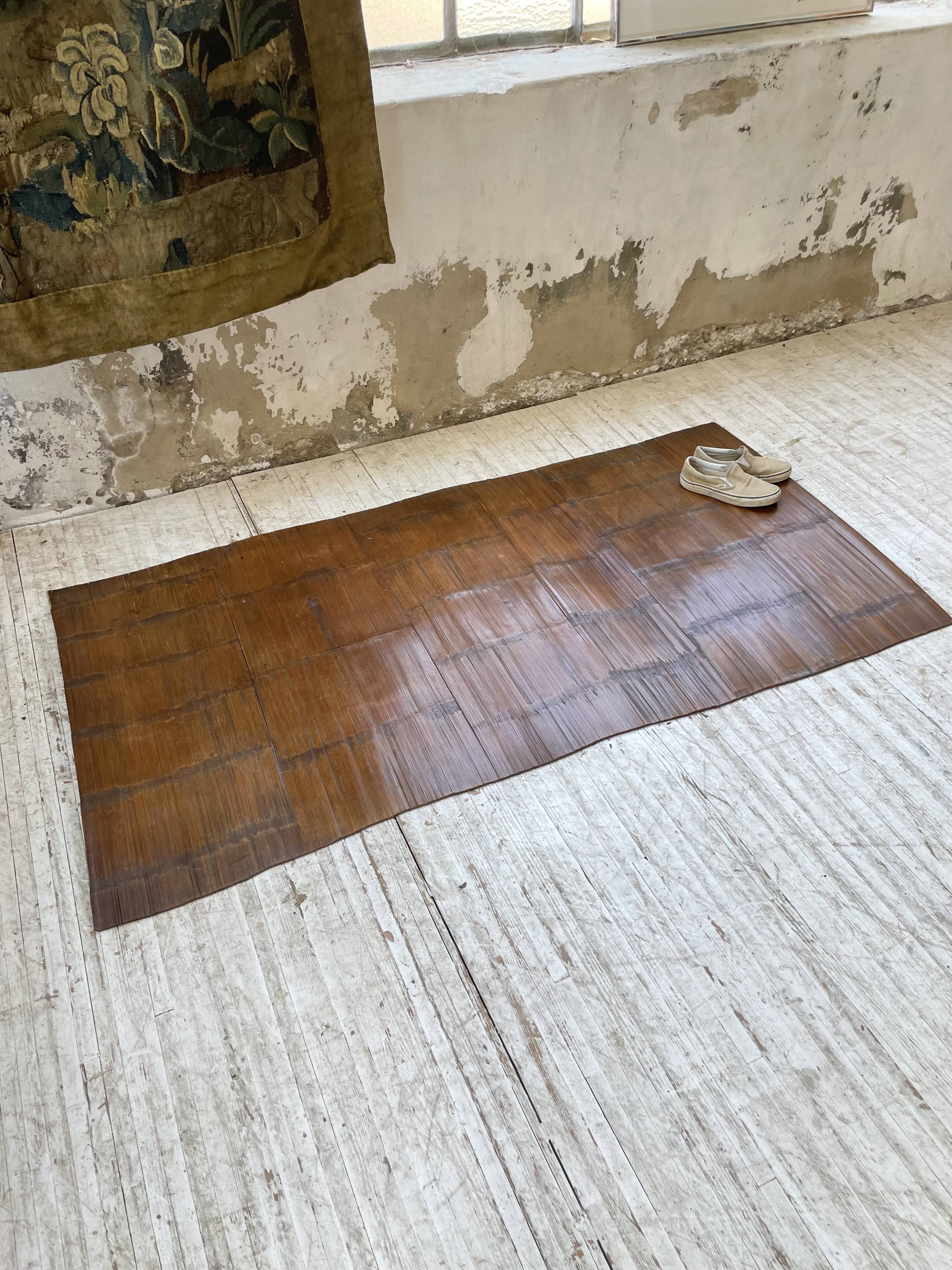 Tapis en bois tribu Akha Birmanie