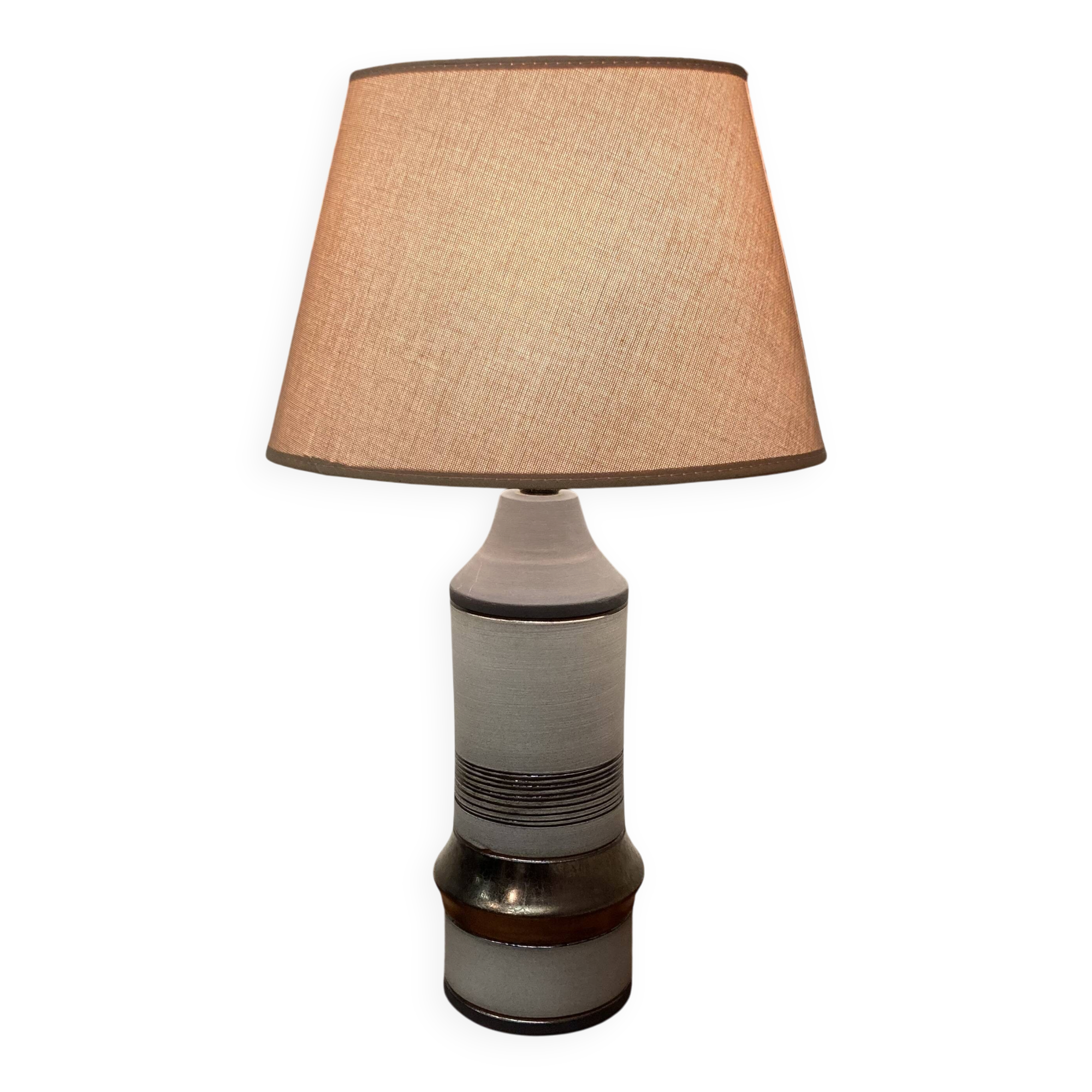 Ceramic lamp stamped scandinavian design 1960.