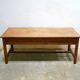 Vintage wooden farmhouse dining table