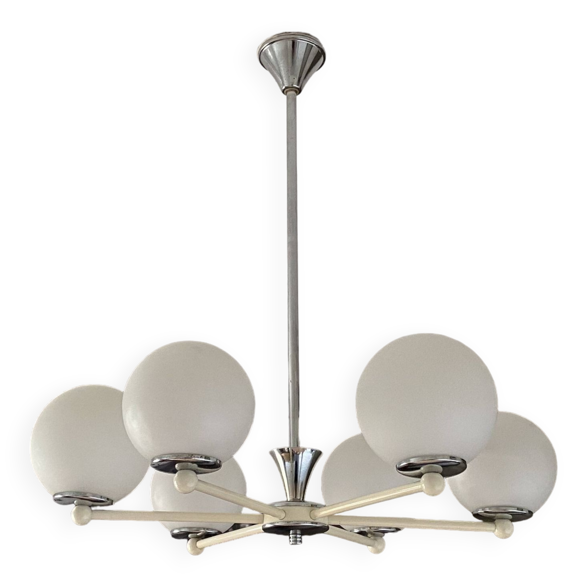 Lustre spoutnik. 1970. 6 globes. space age.