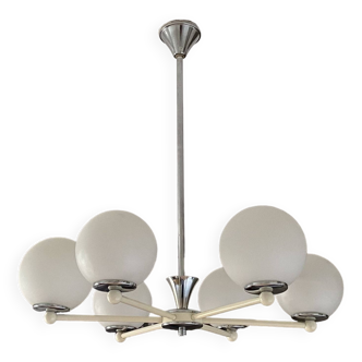 Lustre spoutnik. 1970. 6 globes. space age.