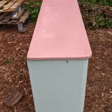 Old mint green extra cabinet for kitchen