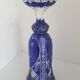 Vase bleu cristallery of lorraine - large model