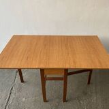 Mid-Century 1960s retro vintage large drop leaf table