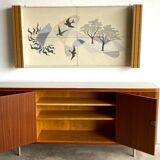 Sideboard and Matching Decorative Art Piece from the Ocean Liner "SS Rotterdam" 1950’s