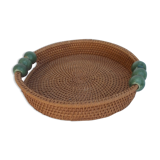 Round wicker top