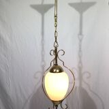 1-light lantern in gold metal