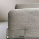 Plastics gray fabric armchair by Piero Lissoni for Kartell, 1970