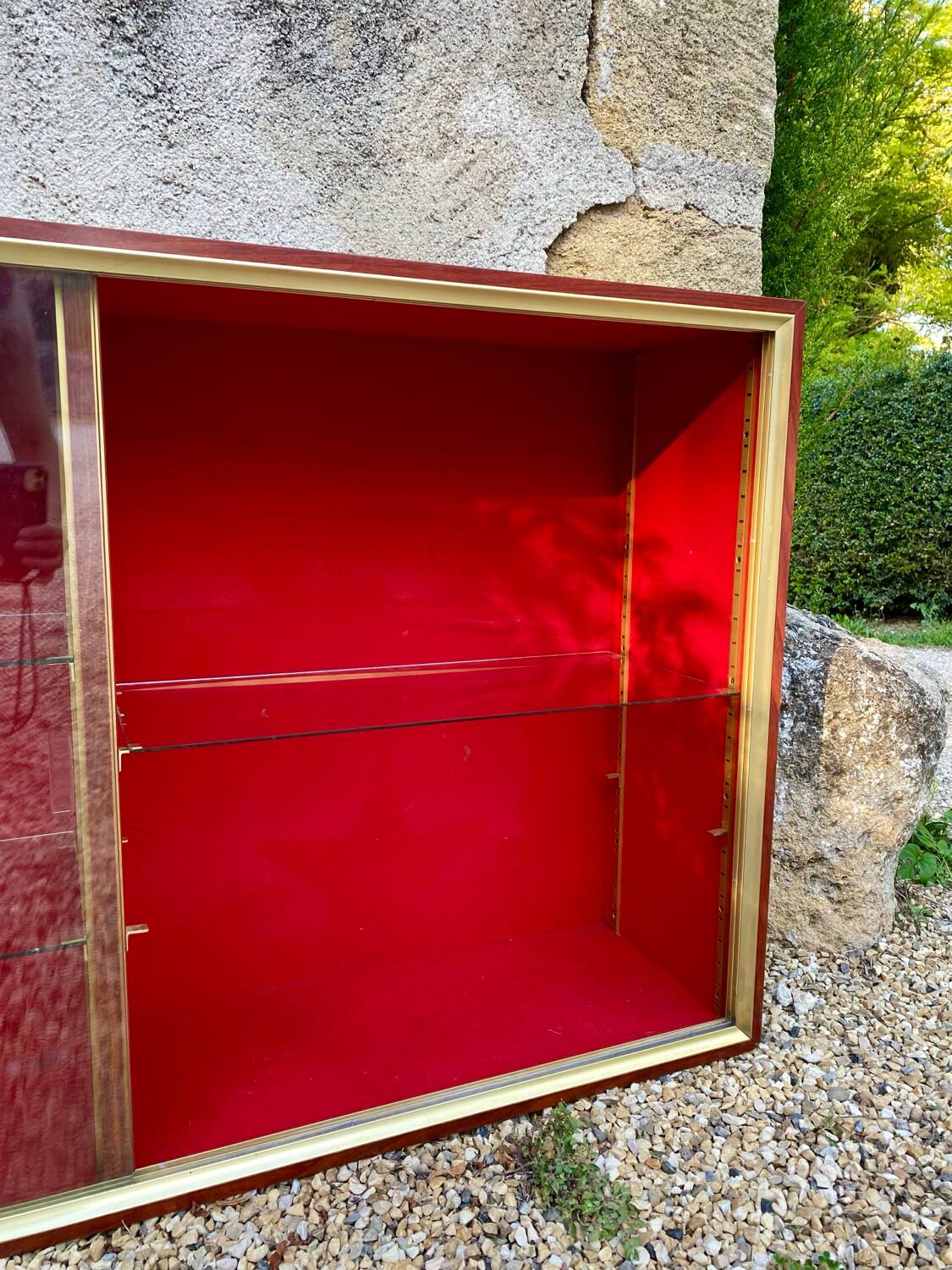 Large vintage 70s display case