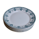 Lot of 7 of the saint-amand manufacture ceramic plates