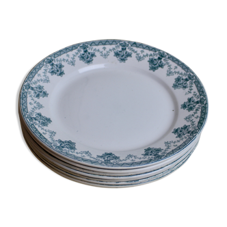Lot of 7 of the saint-amand manufacture ceramic plates