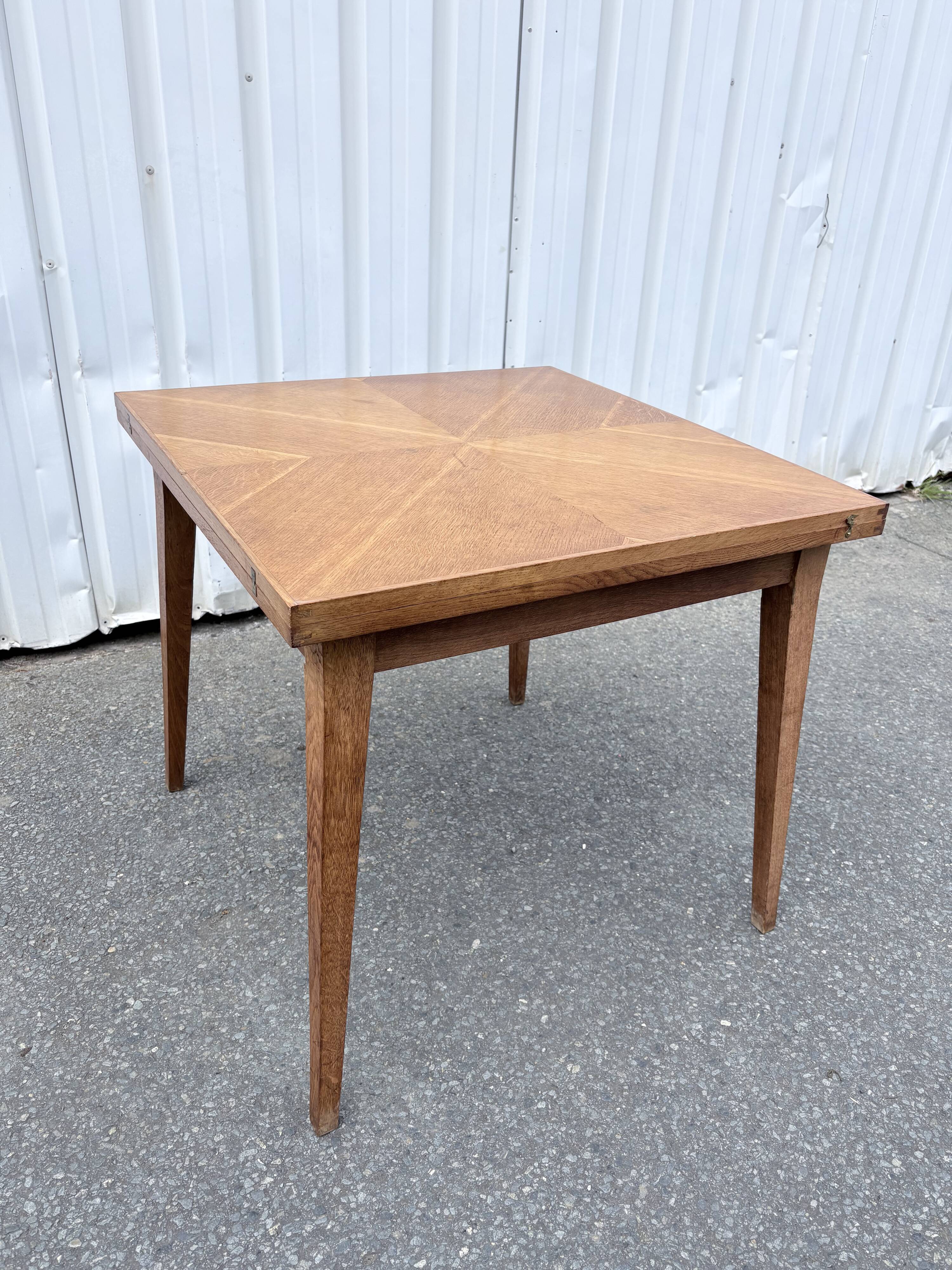 Extendable Scandinavian table from the 1950s – light wood