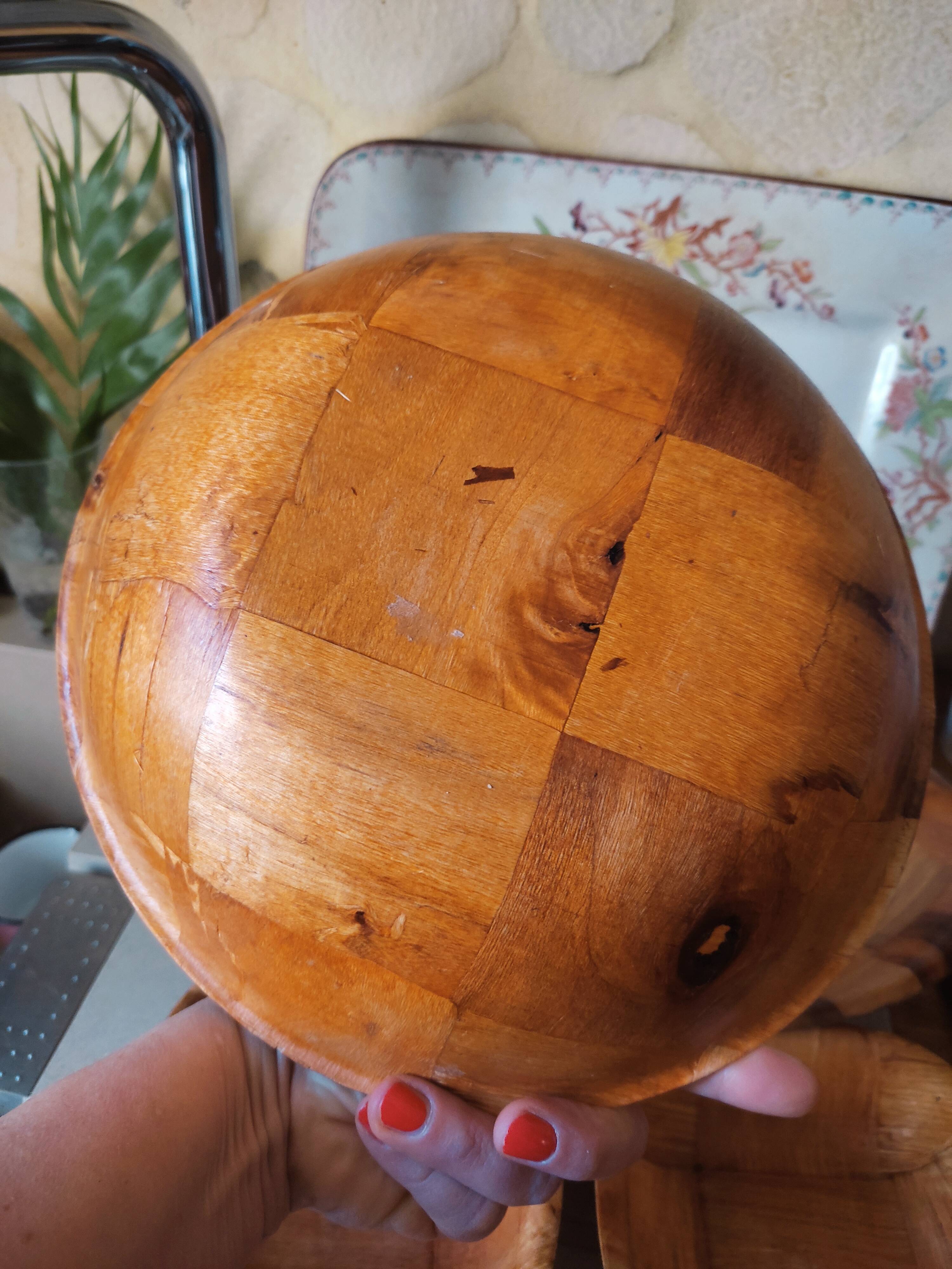 5 dishes in pressed laminated wood