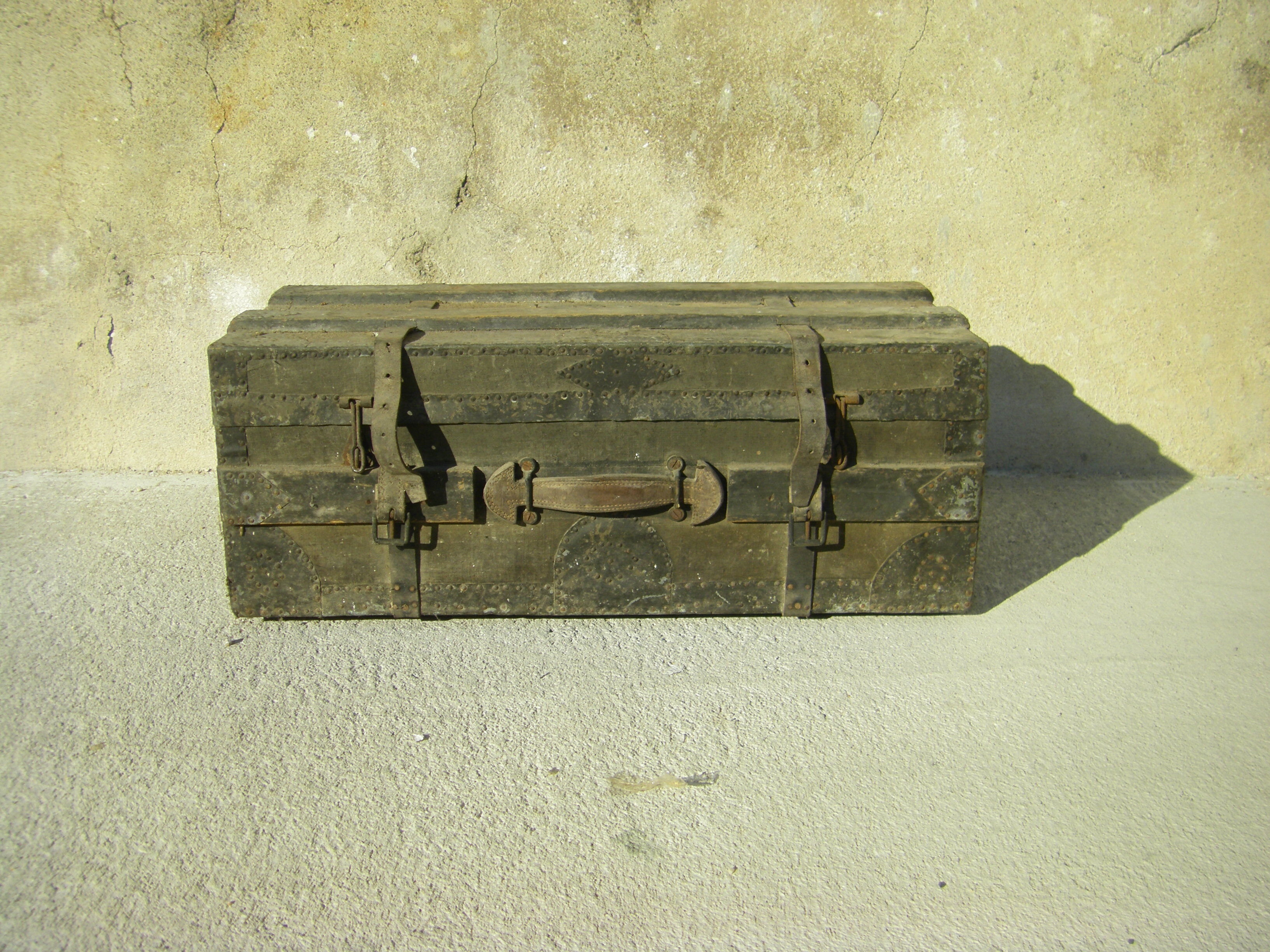 Old military trunk