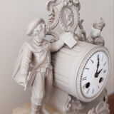 Chimney pendulum, clock, patinated