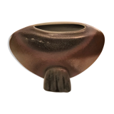 Ceramic lentil vase signed by a dove design 60s