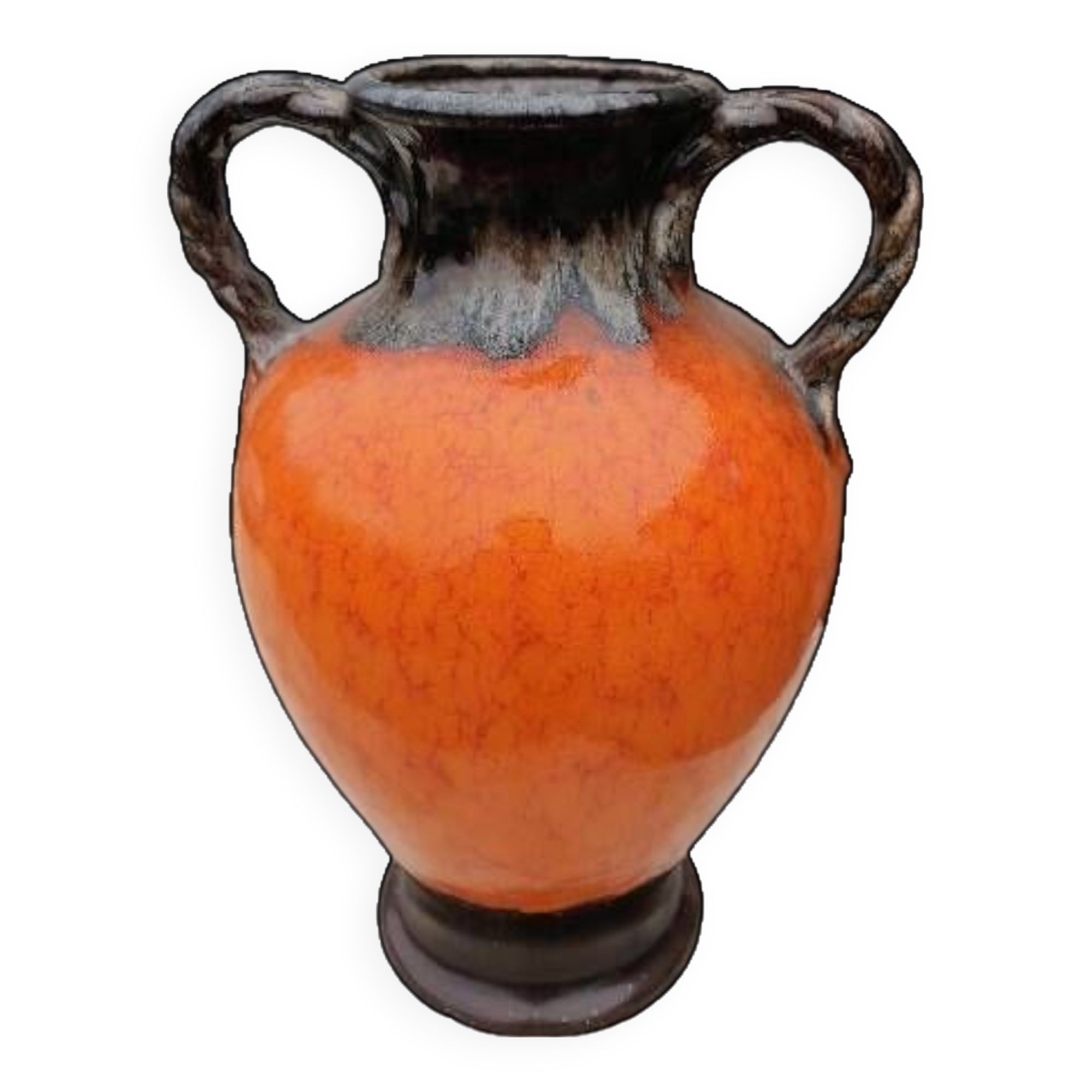 Large stoneware amphora jug vase 1960