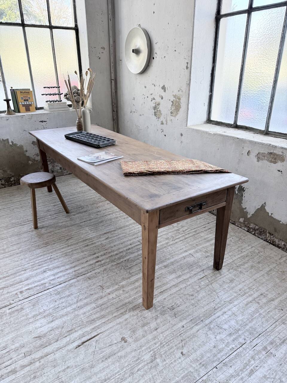 XL oak farmhouse table 1950 235cm