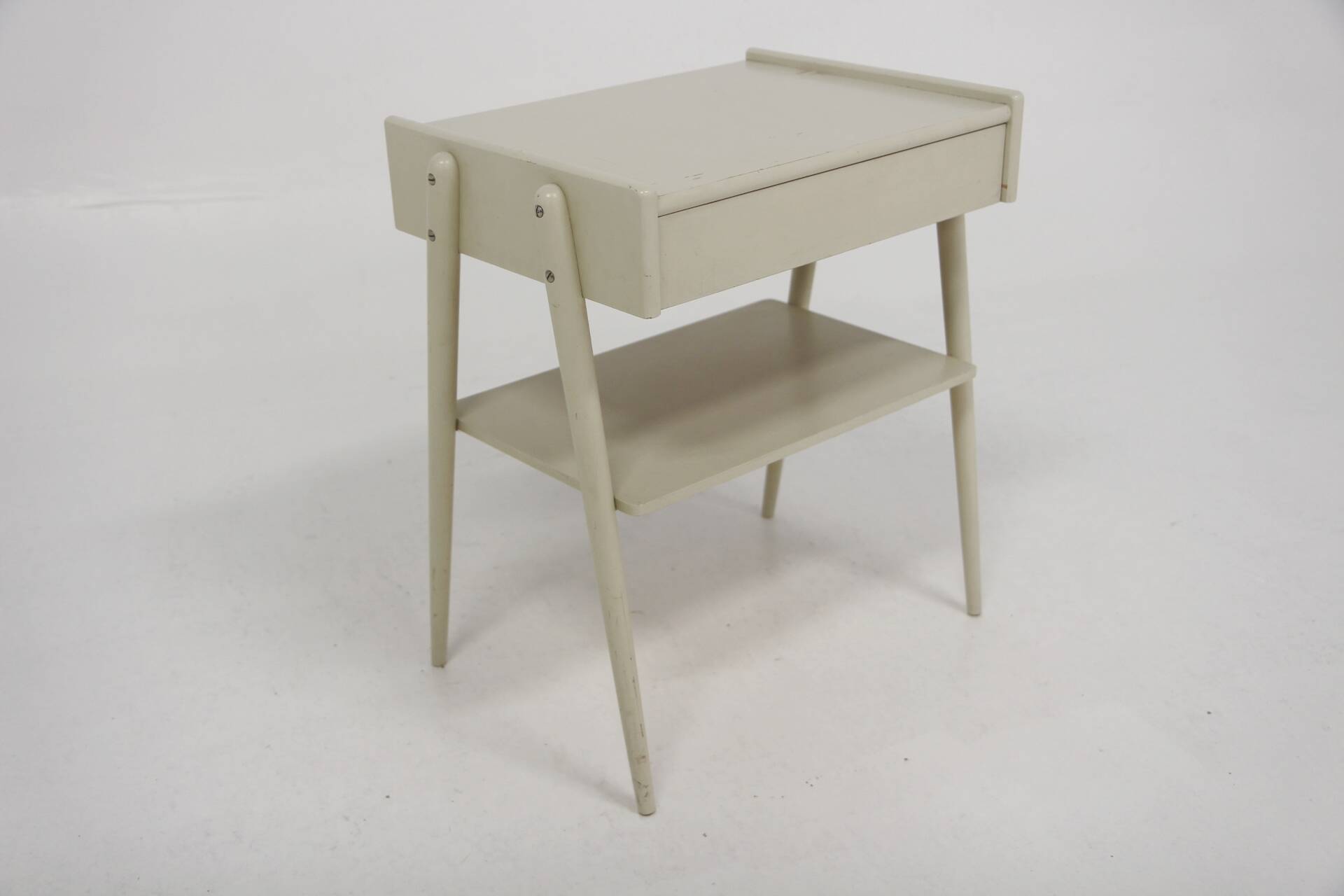 Scandinavian teak bedside table, AB Carlströms & Co Möbelfabrik, Sweden, 1960s