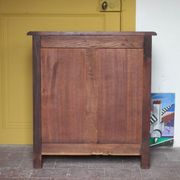 Wooden furniture with 1 door, jam cupboard, storage furniture, interior decor.