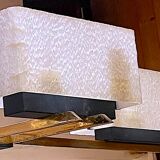 Maison Arlus, brass chandelier model "mad-men", mid-century France