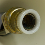 Pair wall lamps white casserole